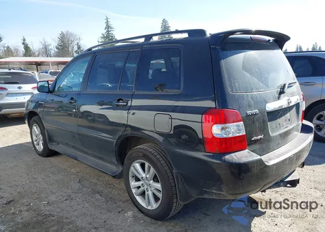 2006 Toyota Highlander Hybrid Ltd z USA, uszkodzony, nr VIN JTEEW21A460009733